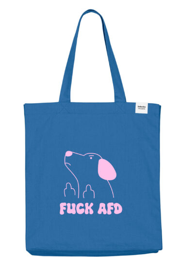 ästhetika Shopper – FUCK AFD lichtblau/blau Packshot