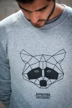 AESTHETIKA_Sweatshirt_THE_RACCOON_grey:black_detail
