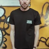 T-Shirt bold united states of europe schwarz7/weiß total