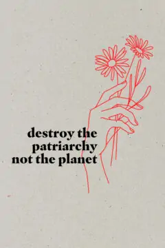 AESTHETIKA Motiv Close Up DESTROY PATRIARCHY