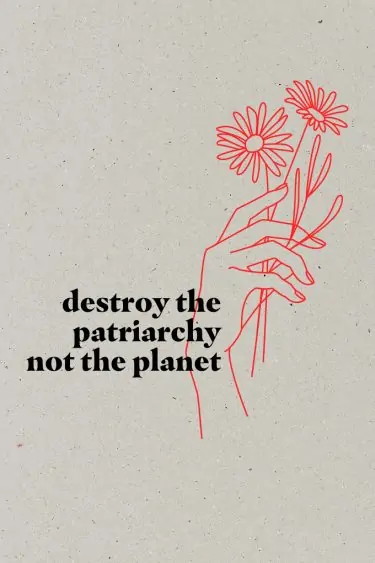 AESTHETIKA Motiv Close Up DESTROY PATRIARCHY