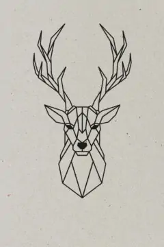 AESTHETIKA Motiv Close Up THE DEER black