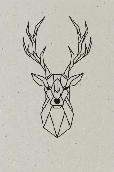 AESTHETIKA Motiv Close Up THE DEER black