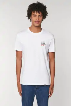 AESTHETIKA T-SHIRT SUPER SMASH BORDERS white-black-red front men