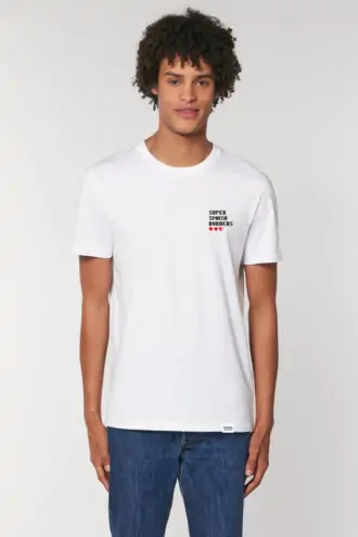 AESTHETIKA T-SHIRT SUPER SMASH BORDERS white-black-red front men