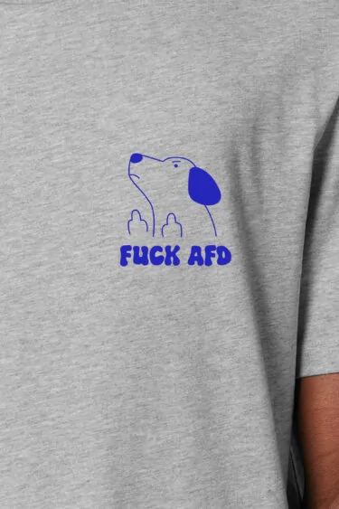ästhetika T-Shirt - FUCK AFD Mini grey/blue Motif