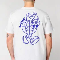 ästhetika T-Shirt BE KIND! white/blue back
