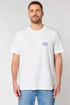 ästhetika T-Shirt BE KIND! white/blue front
