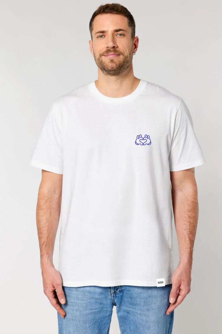 ästhetika T-Shirt BE KIND! white/blue front