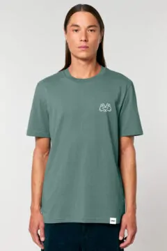 ästhetika T-Shirt – BE KIND! green bay/white front