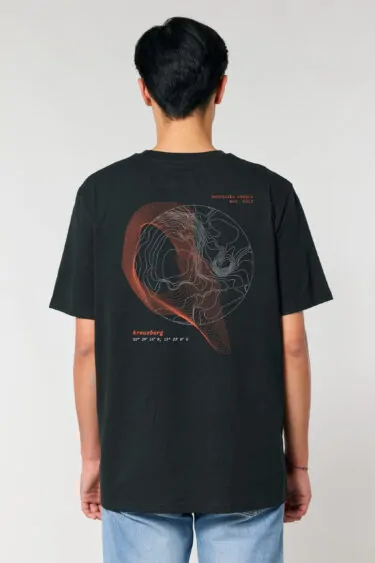 ästhetika T-Shirt - KREUZBERG 61 schwarz/orange/weiß