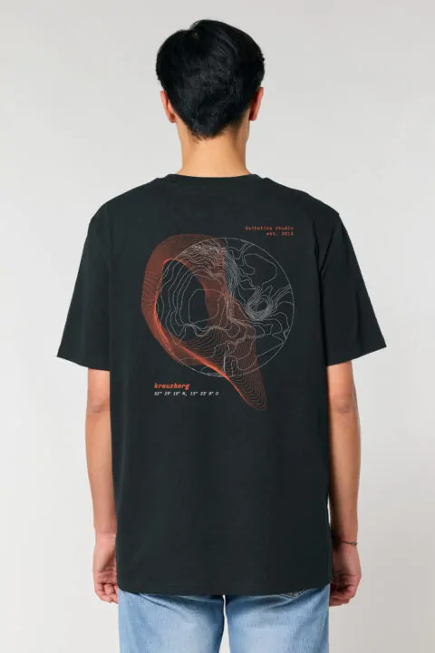 T-Shirt – KREUZBERG 61 black/orange/white back
