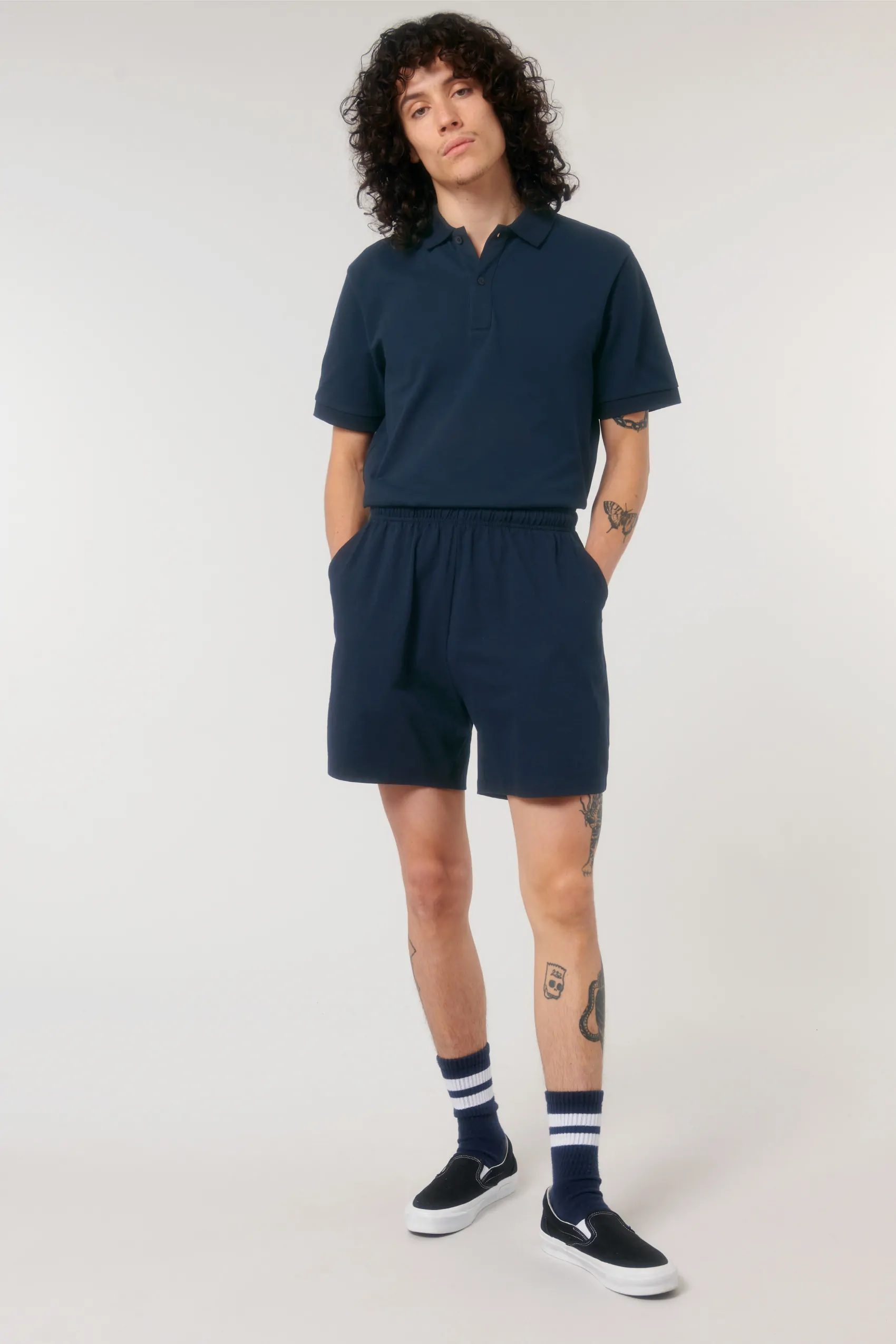 ästhetika Short – BASIC navy blue front