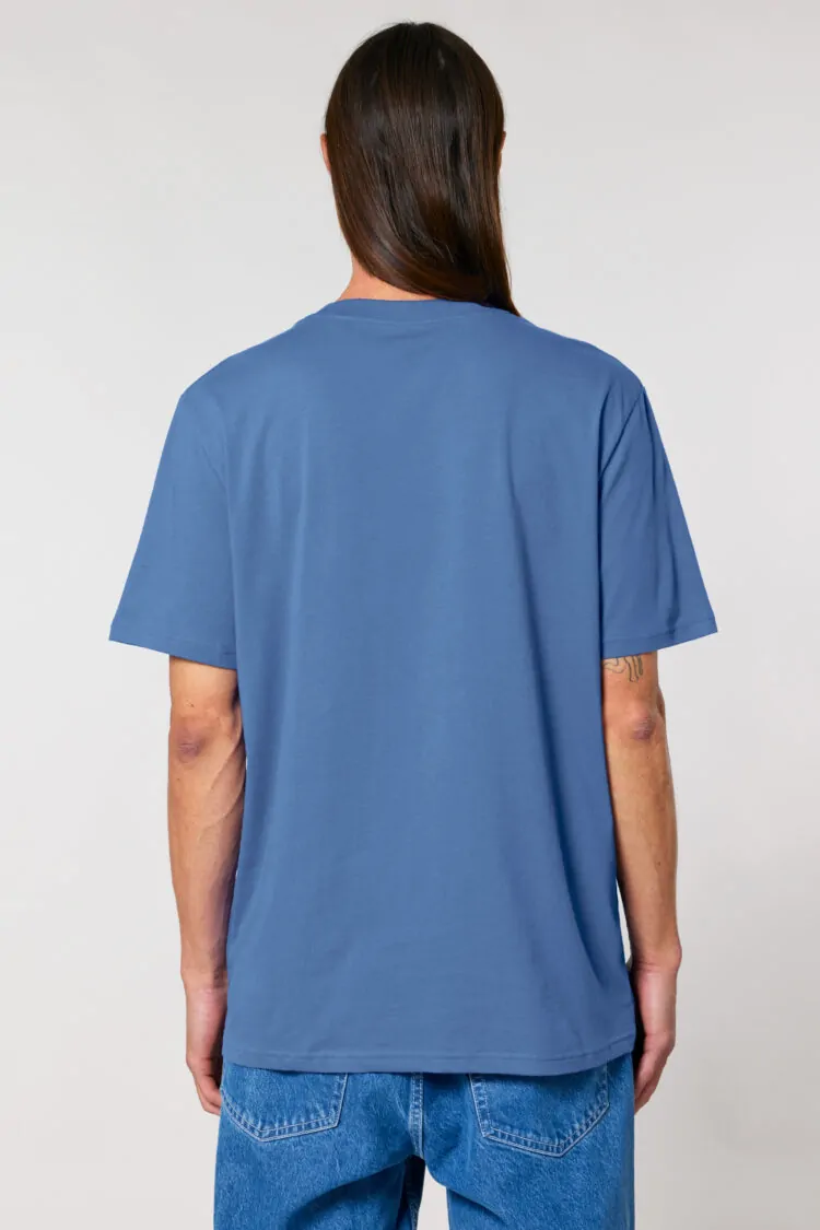 ästhetika T-Shirt - BASIC bright blue/blue back