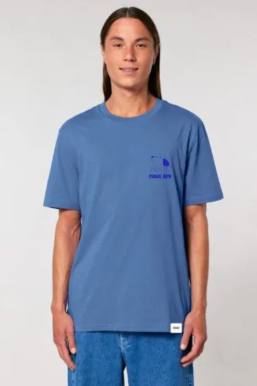 ästhetika T-Shirt - FUCK AFD MINI bright blue/blue front