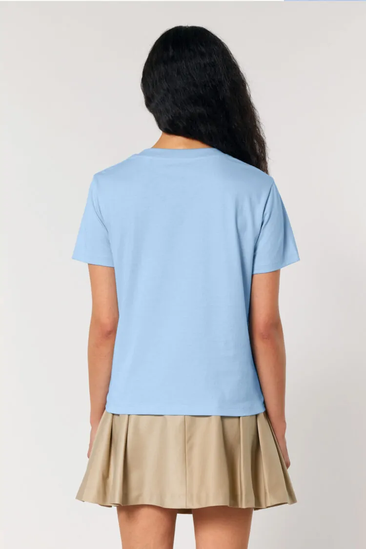 ästhetika Frauen T-Shirt - LA FORCE FÉMININE MINI blue soul/black back