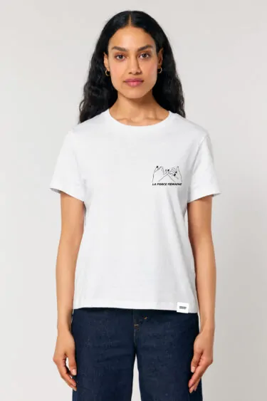 ästhetika Women T-Shirt - LA FORCE FÉMININE white/black front