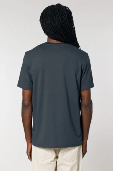 ästhetika T-Shirt – NEW DAY SAME SHIT ink grey/white back