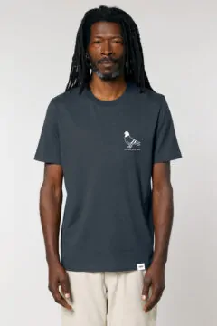 ästhetika T-Shirt – NEW DAY SAME SHIT ink grey/white front