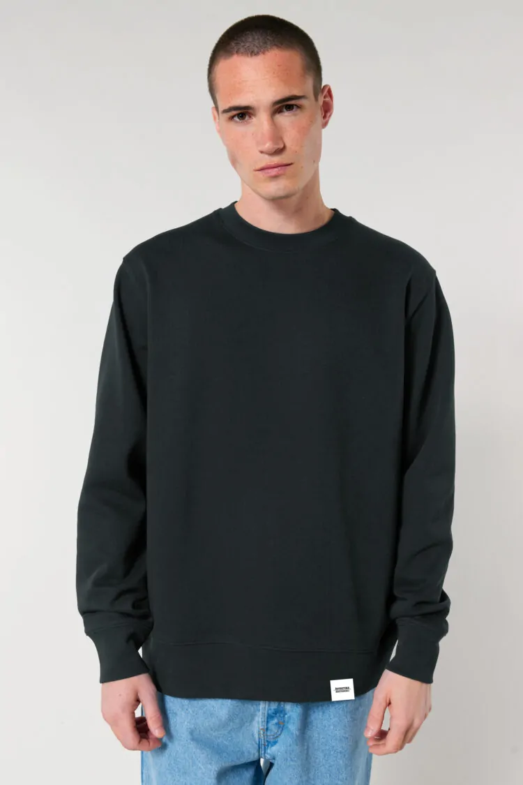 aesthetika Sweatshirt - KREUZBEGR61 schwarz/weiß/orange vorderseite