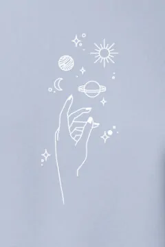 ästhetika Motiv TWINKLE hellblau/weiß