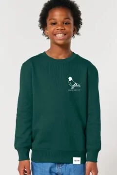 ästhetika Kids Sweatshirt - NEW DAY SAME SHIT glasiertes grün/weiß Vorderseite