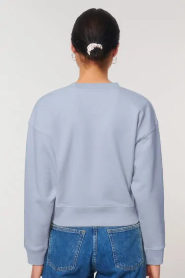aesthetika Sweatshirt Cropped serene blue back