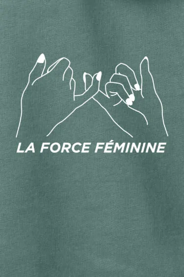 aesthetika Hoodie W - LA FORCE FÉMININE green bay/white Motif