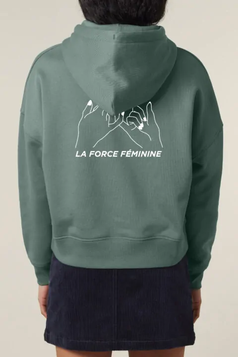 aesthetika Hoodie W - LA FORCE FÉMININE green bay/white Back