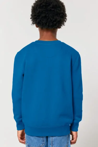 ästhetika Kinder Sweatshirt - TINY FOX königsblau/schwarz Rückseite