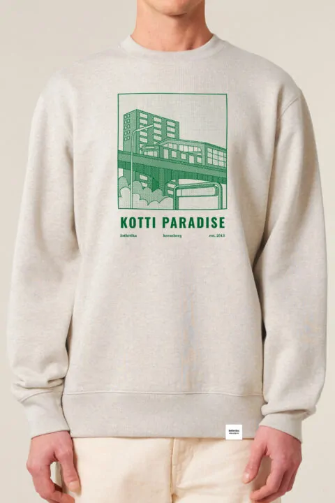 ästhetika Sweatshirt - KOTTI PARADISE dunst/grün Vorderseite