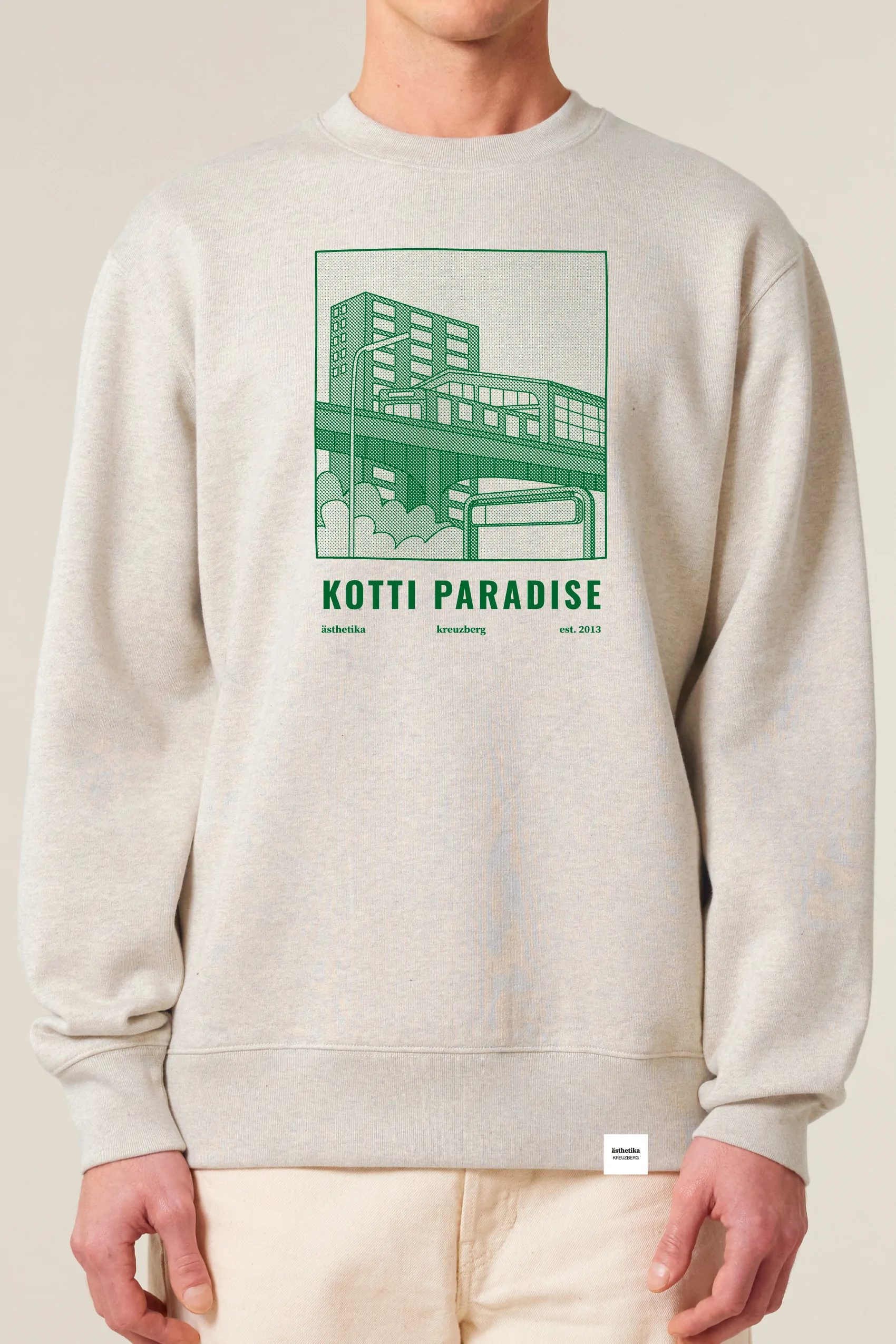 ästhetika Sweatshirt - KOTTI PARADISE haze/green Front