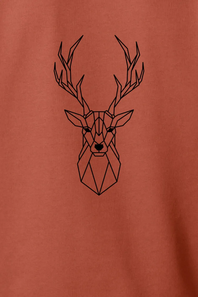 ästhetika-Sweatshirt-THE-DEER-heritage-brown-black-Motif ästhetika-Sweatshirt-THE-DEER-heritage-brown-black-Motif