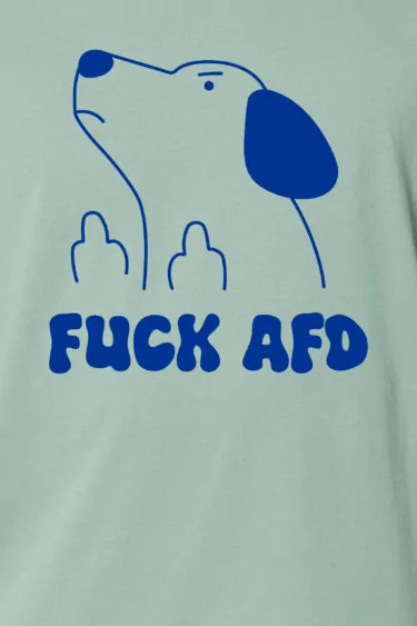 ästhetika FUCK AFD aloe/blau motiv