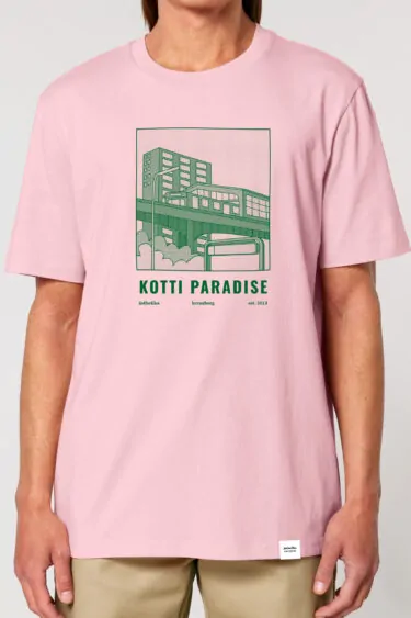 ästhetika T-Shirt - KOTTI PARADISE rose/green Front