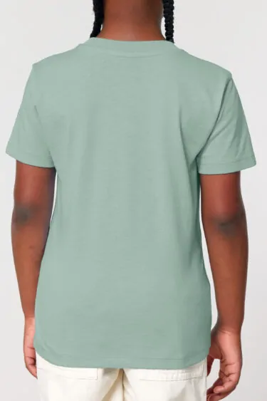 ästhetika Kids T-Shirt - FUCK AFD aloe/blau Rückseite