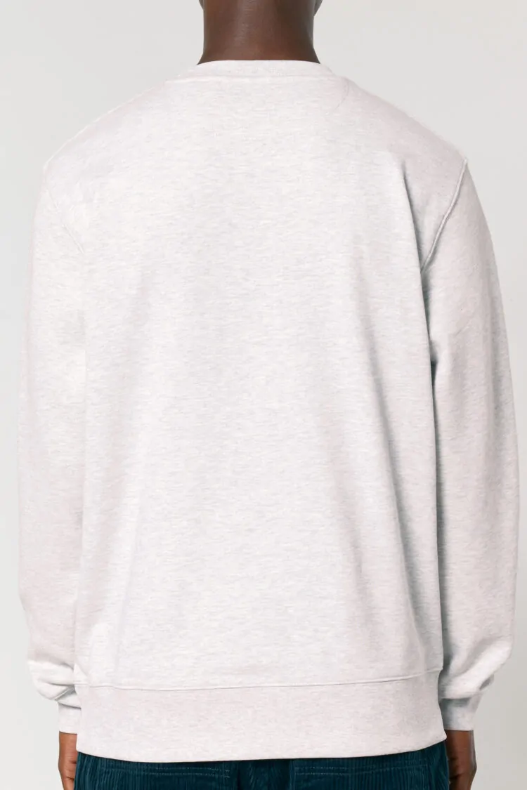 ästhetika Sweatshirt – FUCK AFD cool grey/blue Back