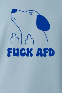 ästhetika Sweatshirt Oversize - FUCK AFD vintage ice blue/blue Motif