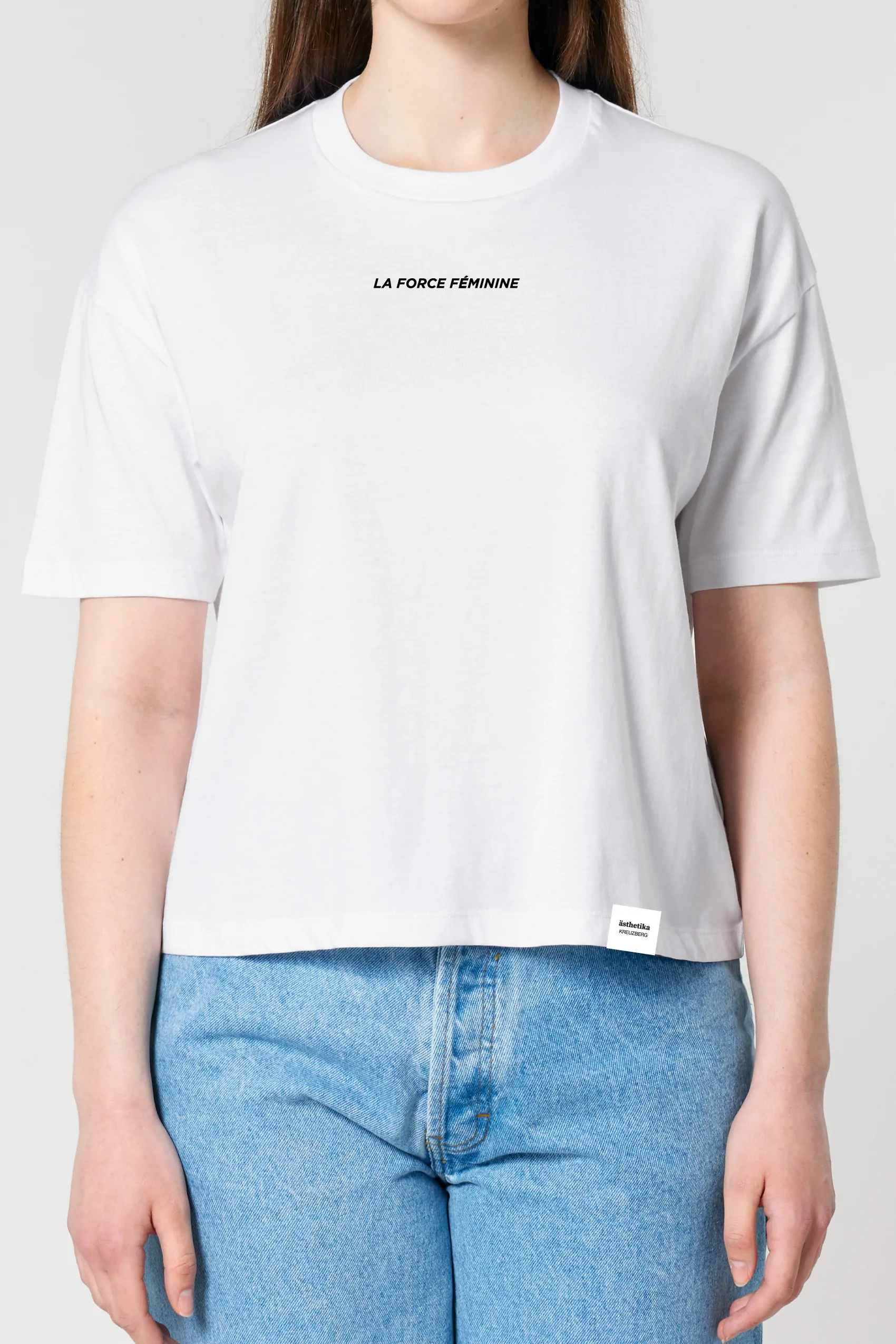 ästhetika T-Shirt Cropped - LA FORCE FÉMINIE white/black Front