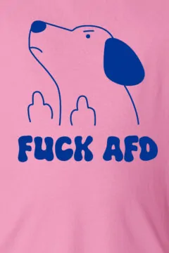 ästhetika T-Shirt - FUCK AFD bubble pink/blue Motif
