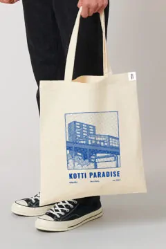 ästhetika Jutebeutel - KOTTI PARADISE natur/blau