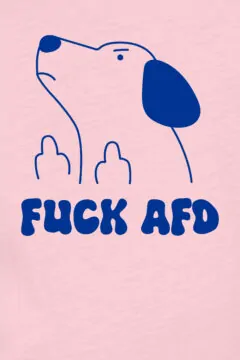 ästhetika Kinder T-Shirt - FUCK AFD rosa/blau Motiv