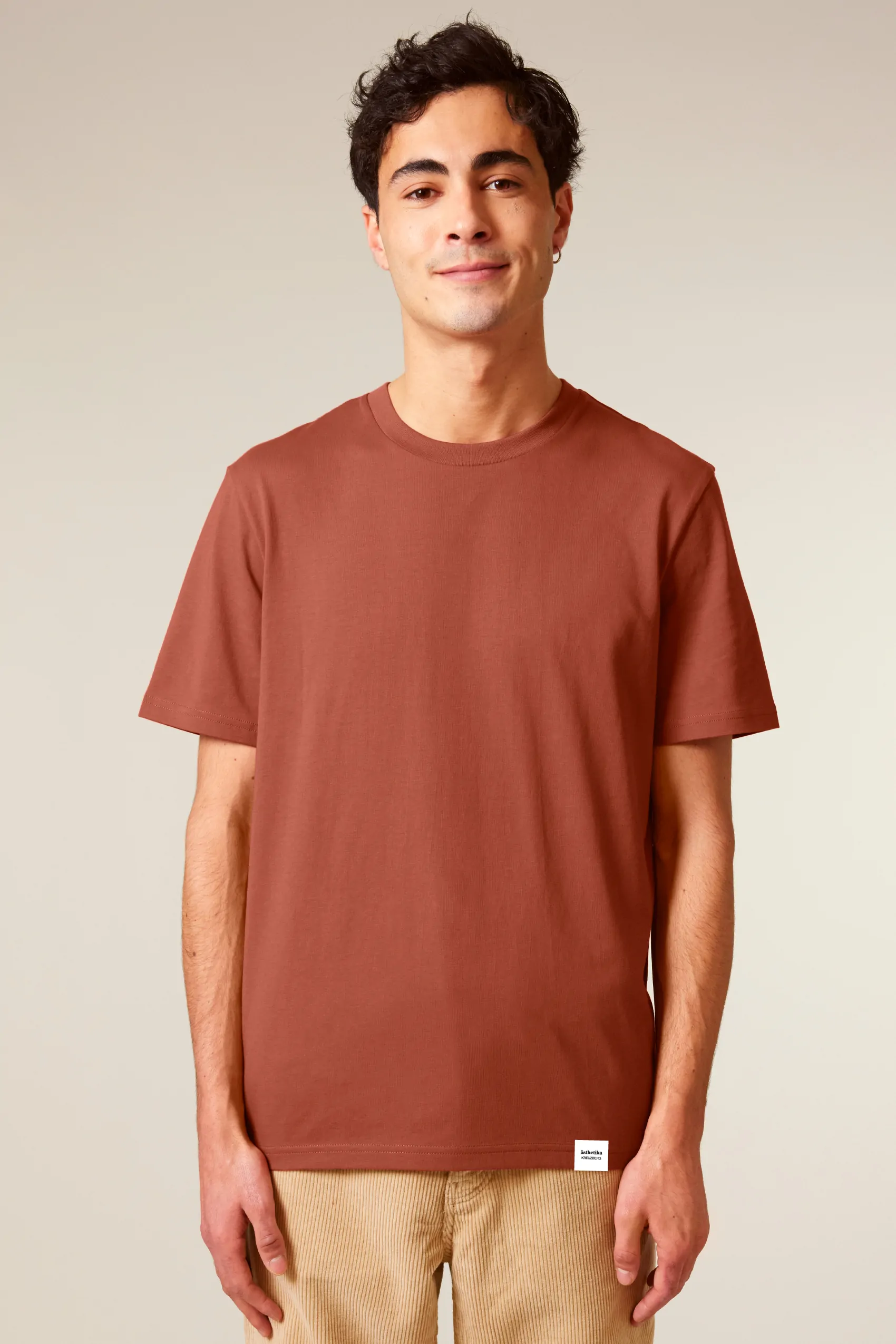 ästhetika T-Shirt – BASIC heritage brown Front