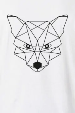 ästhetika T-Shirt - DER KLEINE FUCHS weiß/schwarz Motiv