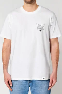 ästhetika T-Shirt - DER KLEINE FUCHS weiß/schwarz Vorderseite