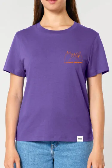 Women T-Shirt – LA FORCE FÉMININE purple/orange Front