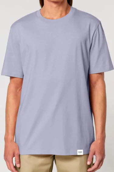 ästhetika T-Shirt - STOP WARS lavendel/orange Vorderseite