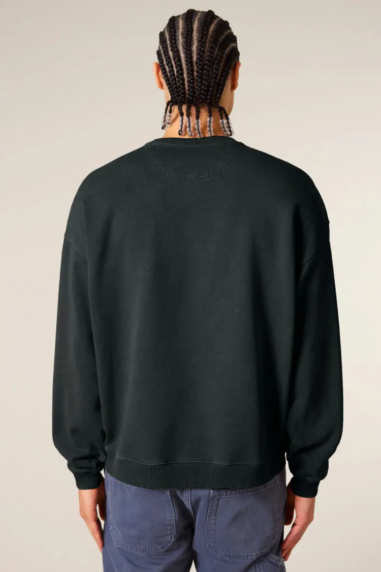 ästhetika Sweater Oversize – BASIC vintage black Back