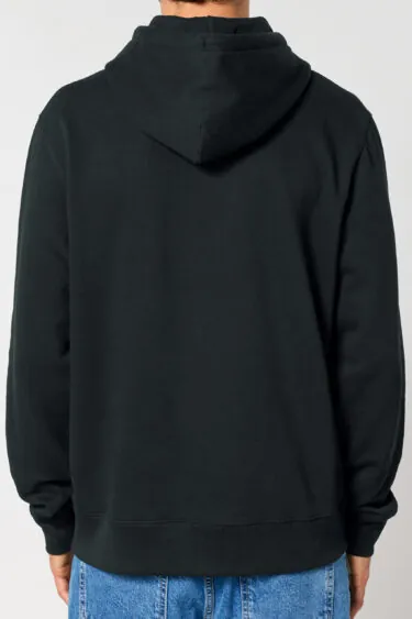 ästhetika Hoodie – SUPER SMASH BORDERS schwarz/weiß/rot Rückseite