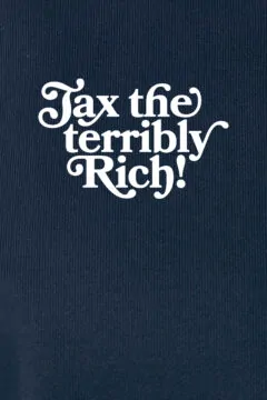 ästhetika Sweatshirt Raglan – TAX THE TERRIBLY RICH navy/white Motif